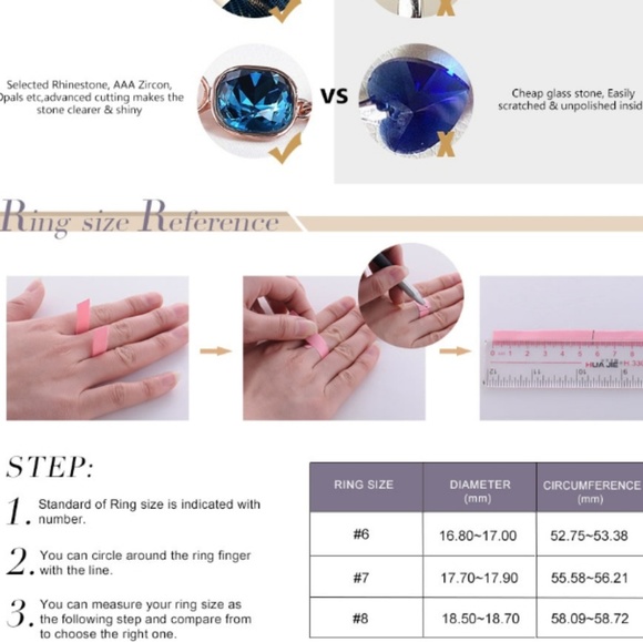 Swarovski Crystal Gold Coctail Statement Ring - Picture 7 of 8